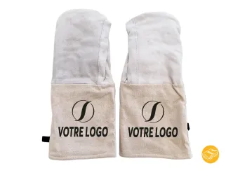 Leather gloves (pair) - With your logo
