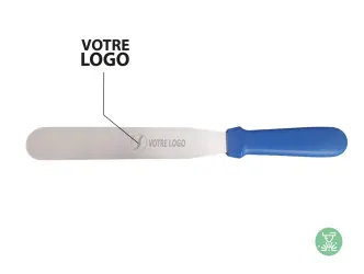 Blue stainless steel flat spatula - Customized
