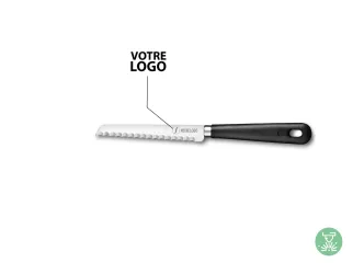 Micro-serrated lemon tomato baguette knife - With your logo