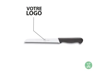 Bread knife with overmolded handle - With your logo