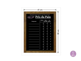 Bread price sign - With your logo