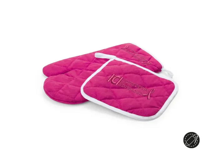 Maniques & Gants de Cuisine Personnalisables Octobre Rose