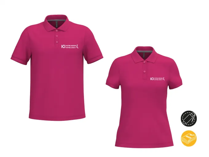 Polos Personnalisables Octobre Rose